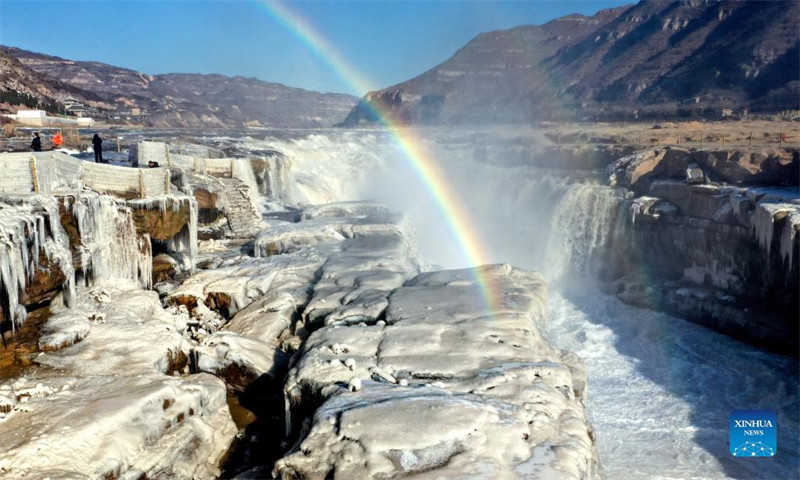 En photos : paysages d'hiver de la cascade de Hukou sur le fleuve Jaune