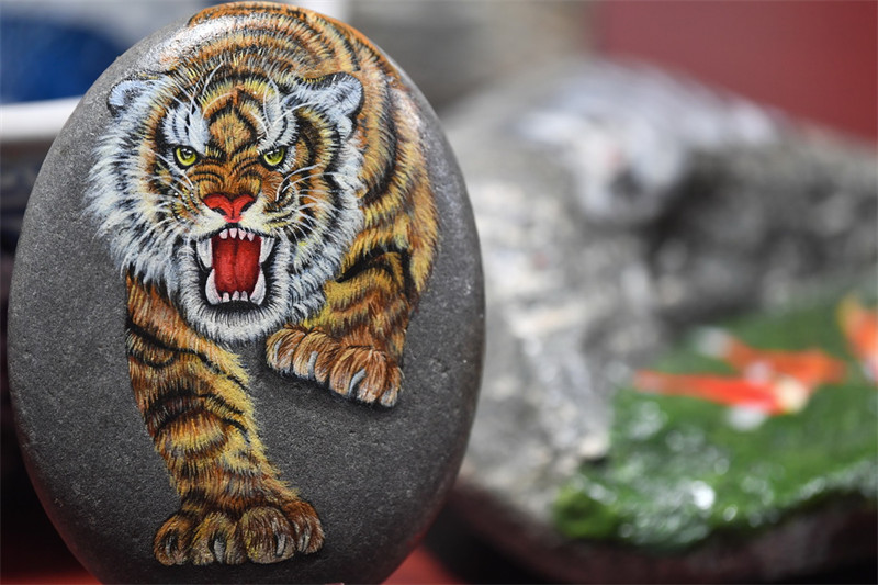 Les peintures sur le thème du tigre de Xi'an pour célébrer l'Année du Tigre en Chine