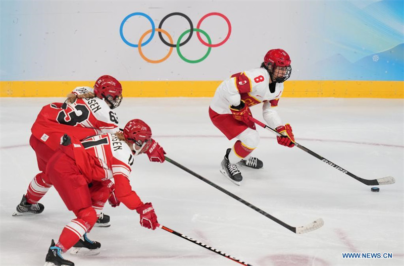 (Beijing 2022) Match de hockey sur glace féminin Chine-Danemark