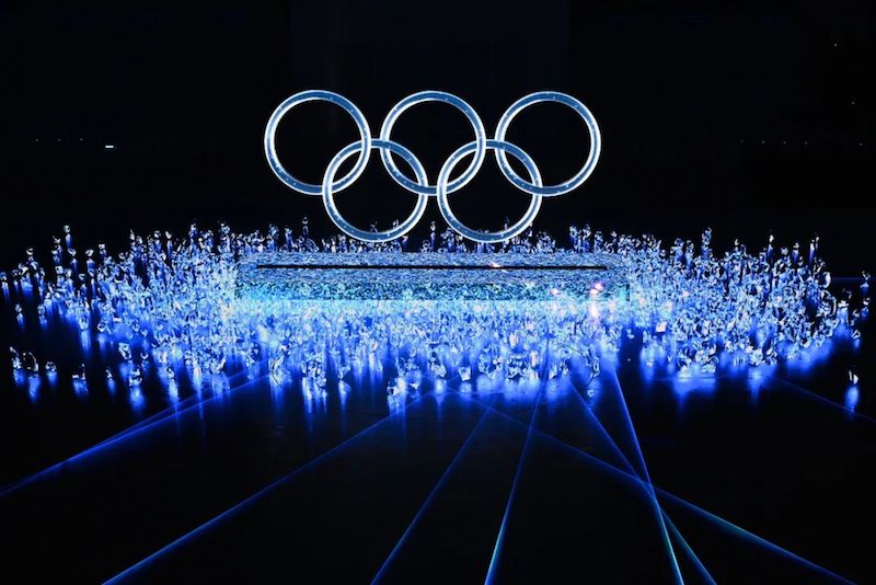 Les secrets des cinq anneaux de glace et de neige de la cérémonie d'ouverture des Jeux olympiques d'hiver : des sculptures sans glace composées d'écrans LED de forme spéciale