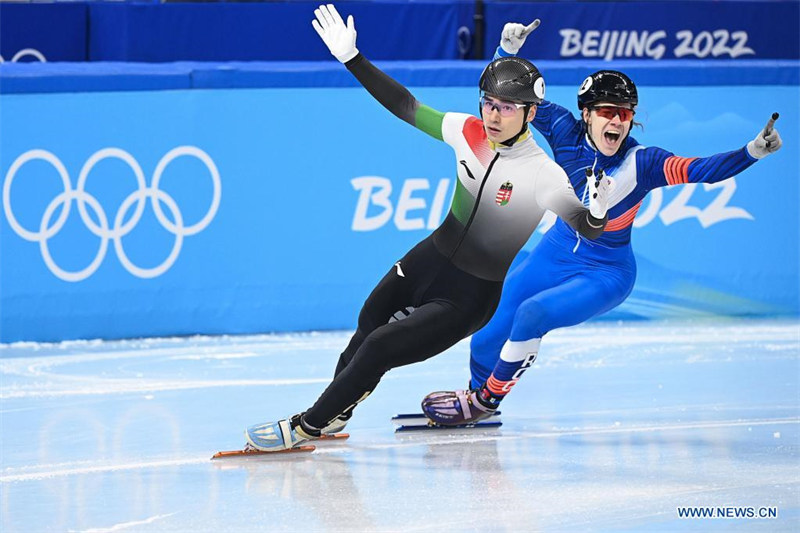 (BEIJING 2022) Le Hongrois Liu Shaoang champion du 500 m hommes du patinage de vitesse sur piste courte