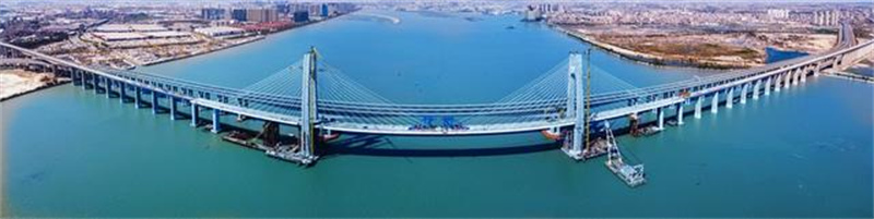 Fujian : le grand pont de la baie d'Anhai connecté avec succès