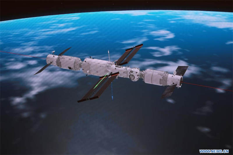 Chine : le vaisseau cargo Tianzhou-4 s'amarre à la combinaison de la station spatiale