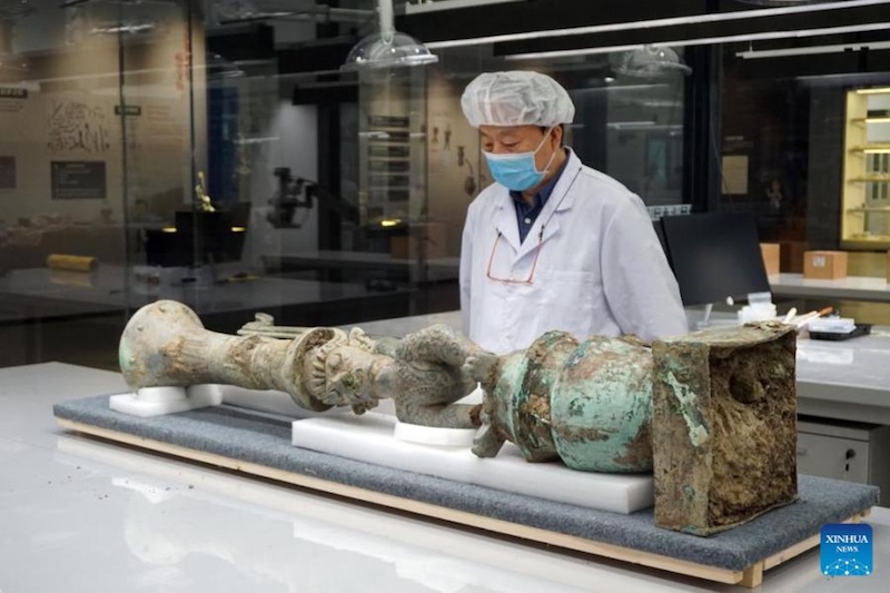 Sichuan : des vestiges de sculptures antiques réunis après 3 000 ans