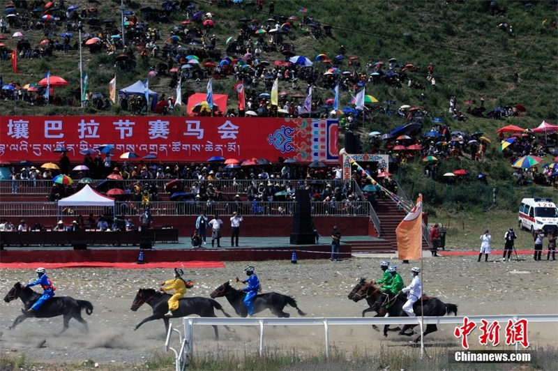 Sichuan : le début de la course de chevaux de l'événement « Voyage culturel de Rangbala 2022 »