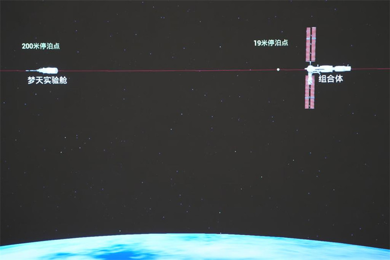 Le module laboratoire Mengtian s'amarre à la combinaison de la station spatiale chinoise