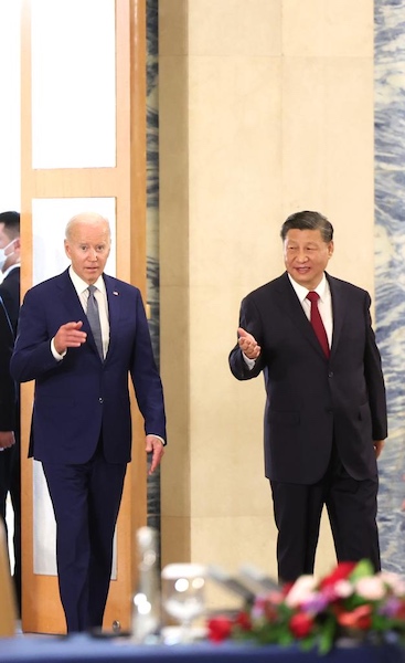 Xi rencontre Biden à Bali en Indonésie