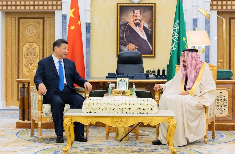 Xi Jinping rencontre le roi Salmane ben Abdelaziz Al-Saoud d'Arabie Saoudite