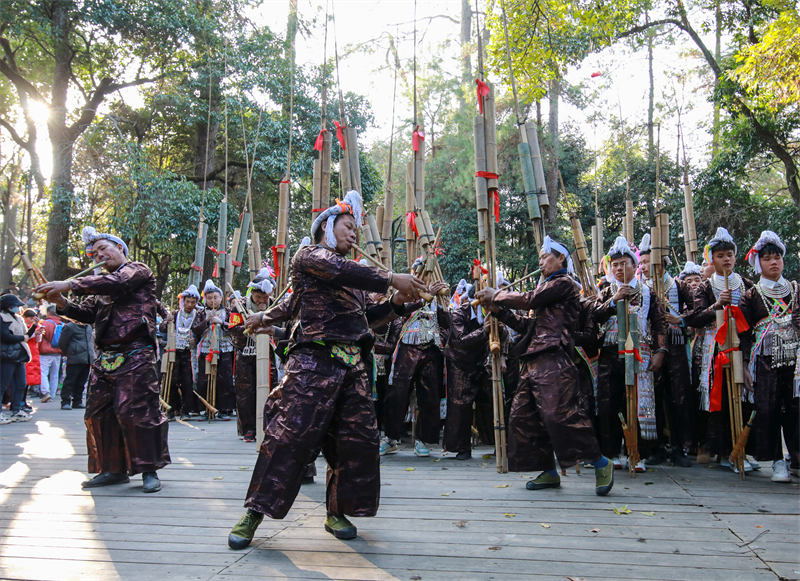 Guizhou: un festival de Lusheng organisé dans un village Miao