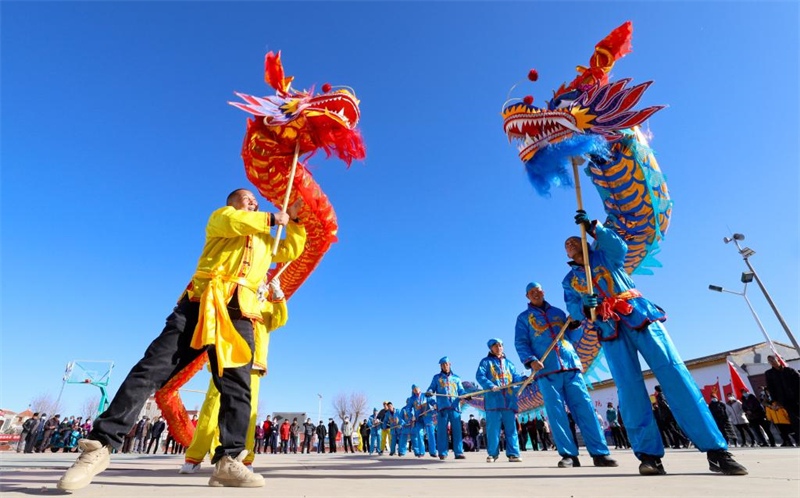 Gansu : des activités de Shehuo pour la Fête du Printemps à Ganzhou