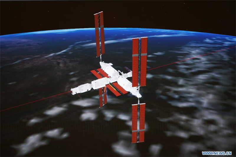 Chine : le vaisseau cargo Tianzhou-6 s'amarre à la combinaison de la station spatiale
