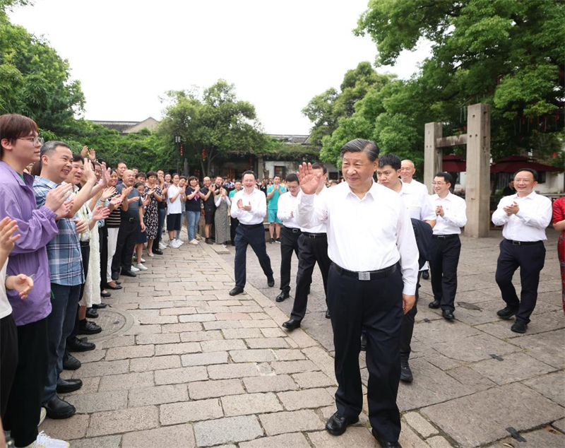 Chine : inspection de Xi Jinping à Suzhou dans la province orientale du Jiangsu