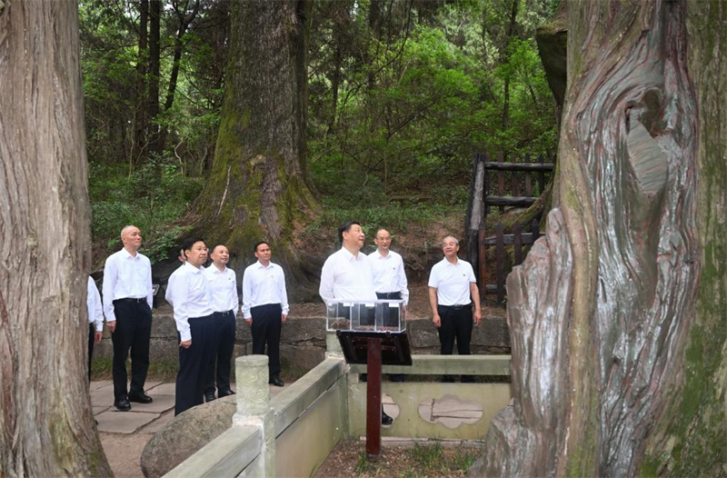 Xi Jinping inspecte le Sichuan