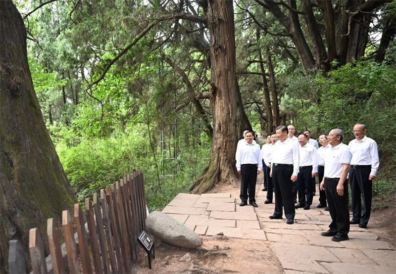 Xi Jinping inspecte le Sichuan