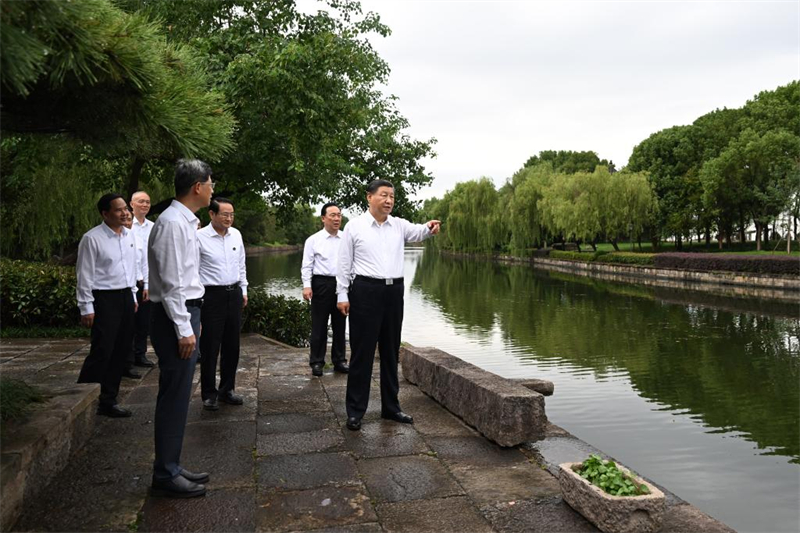 Xi Jinping inspecte Shaoxing dans la province chinoise du Zhejiang