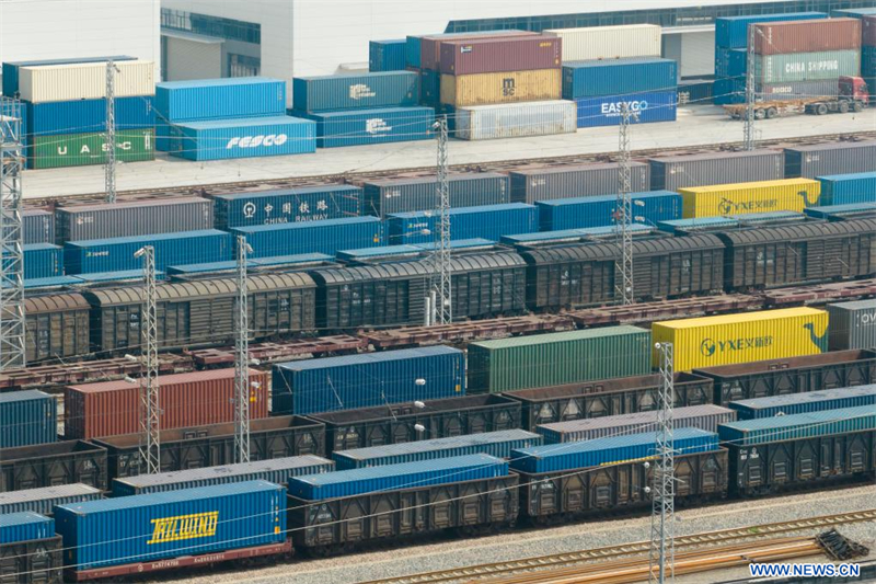 Chine : plateforme logistique internationale pour les trains de fret à Xi'an