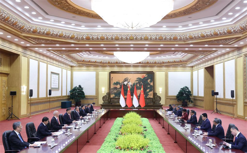 Xi Jinping s'entretient avec le président indonésien