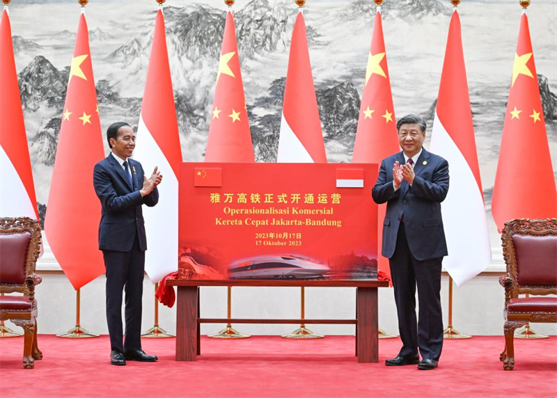 Xi Jinping s'entretient avec le président indonésien