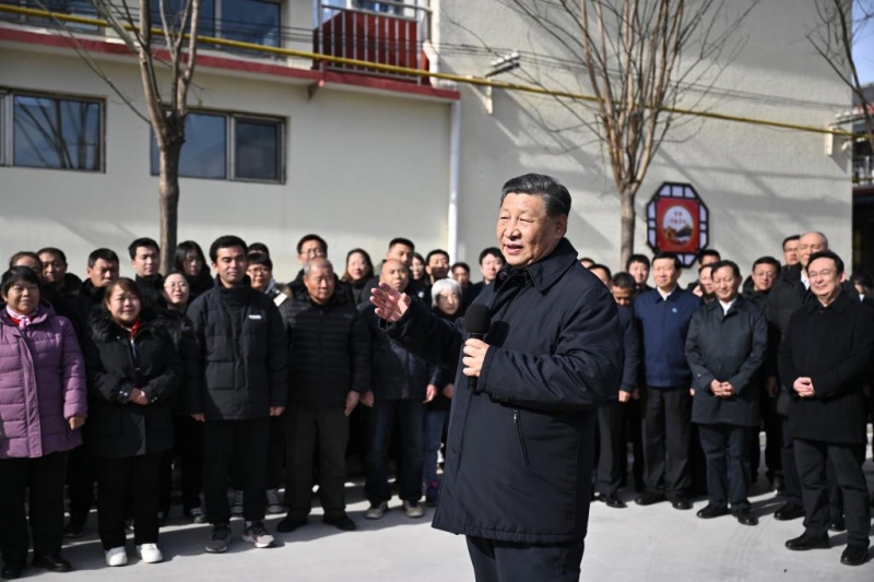 Xi Jinping inspecte la reconstruction après les inondations à Beijing et au Hebei