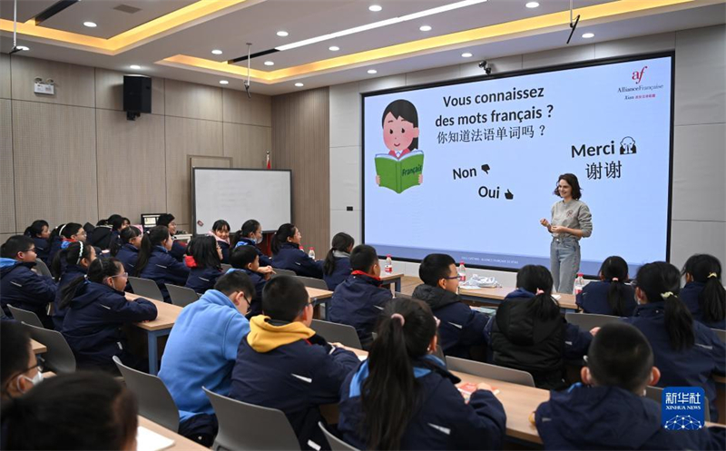 Shaanxi: les étudiants participent à des activités à Xi'an à l'occasion de la semaine culturelle sino-française