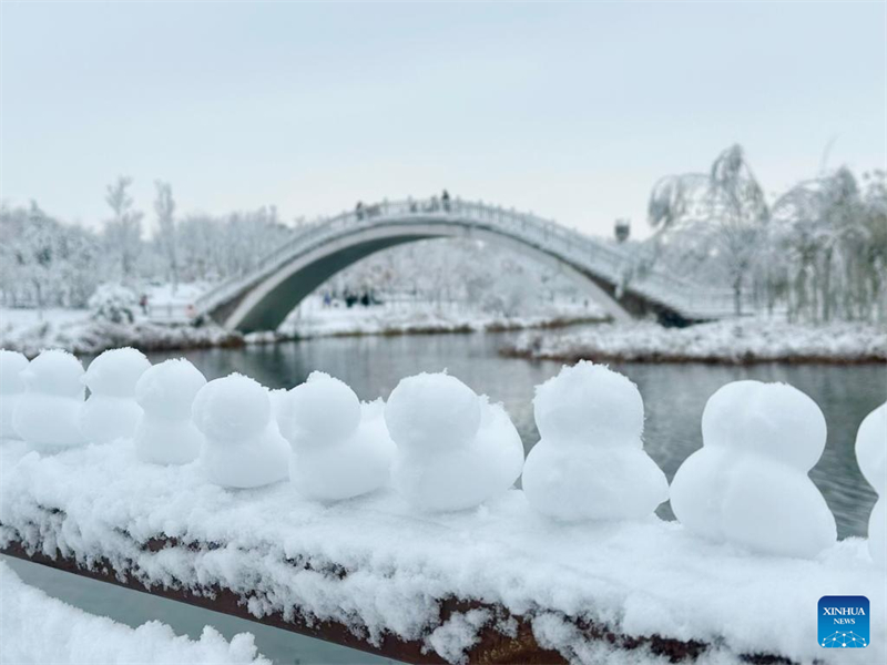 Rendez-vous avec la neige : l'hiver rafraîchit les paysages en Chine