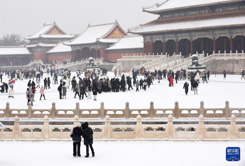 L'hiver sur l'Axe central de Beijing