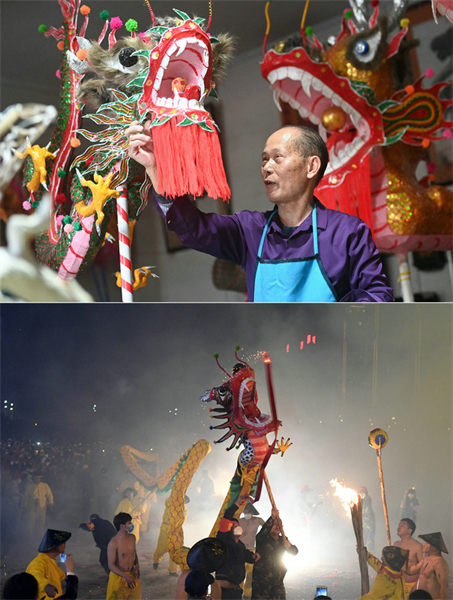 Un artisan septuagénaire se consacre à la fabrication de dragons en bambou