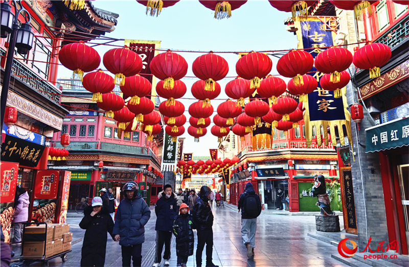 Ouverture d'une foire de vente de produits du Nouvel An chinois à Tianjin