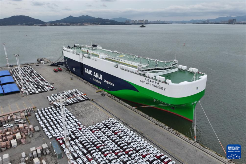 Fujian : le port de Xiamen va expédier le plus grand lot d'automobiles d'exportation en un seul voyage