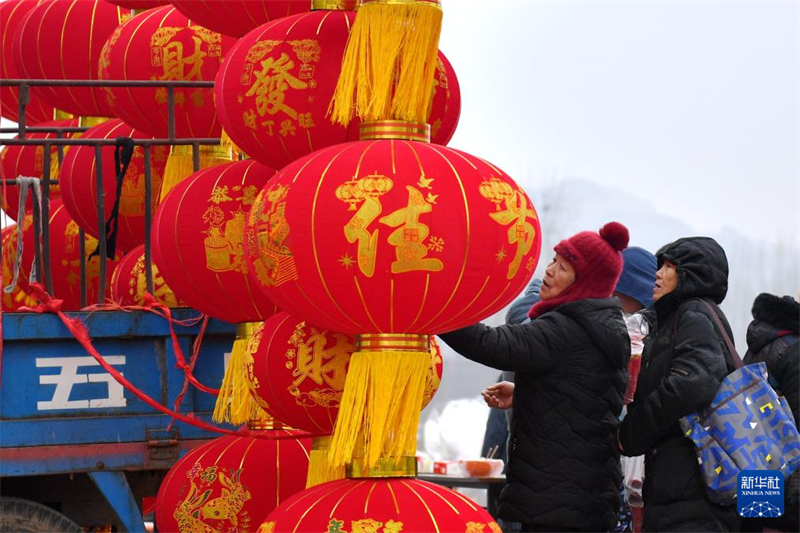 Les Chinois font leurs emplettes pour la fête du Printemps