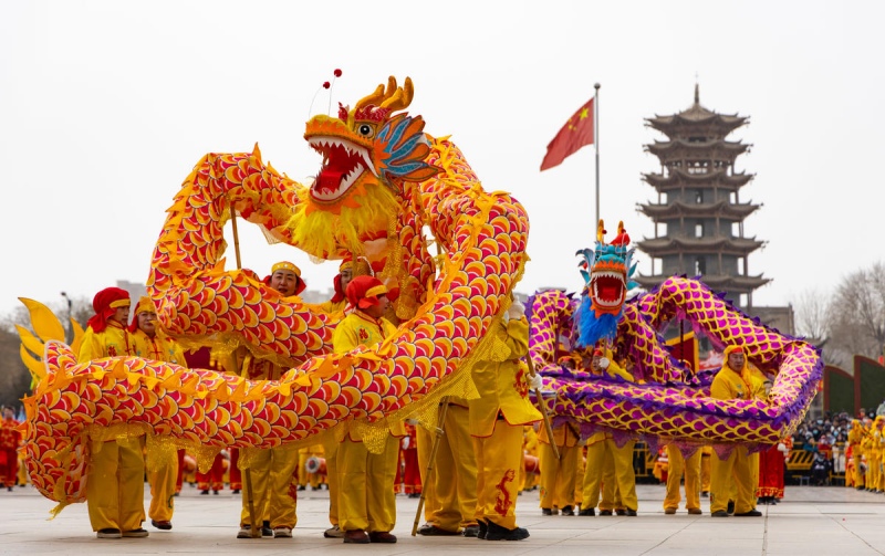 Ganzhou : un spectacle de Shehuo pour accueillir la fête des Lanternes