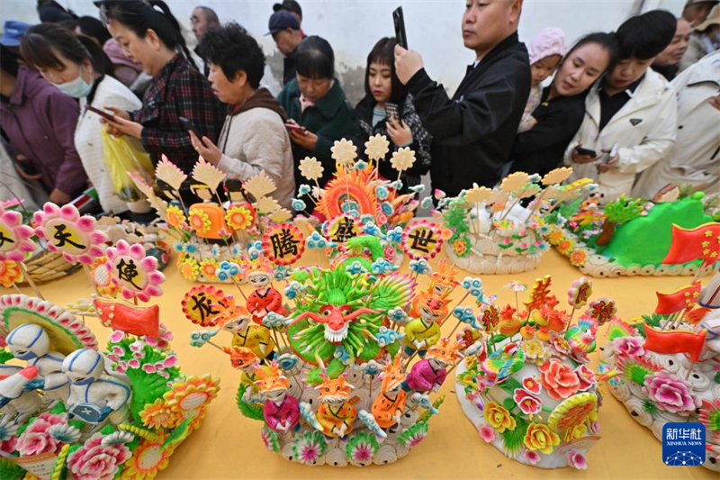 Shanxi : une cérémonie de figurines en pâte dans les montagnes du comté de Lan