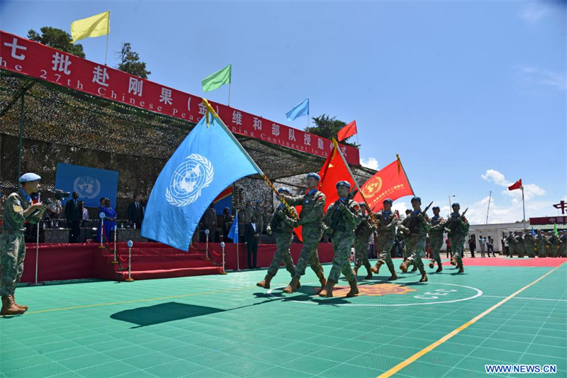 Les casques bleus chinois en RDC décorés de la médaille des Nations Unies