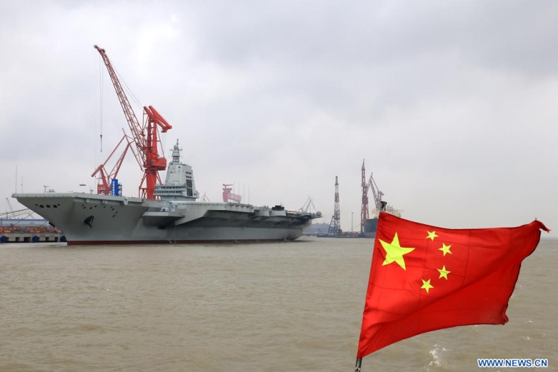 Le porte-avions chinois Fujian entame ses premiers essais en mer