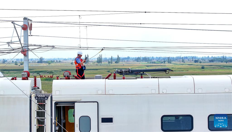 Ningxia : un exercice de simulation de panne effectué sur la ligne à grande vitesse Baotou-Yinchuan