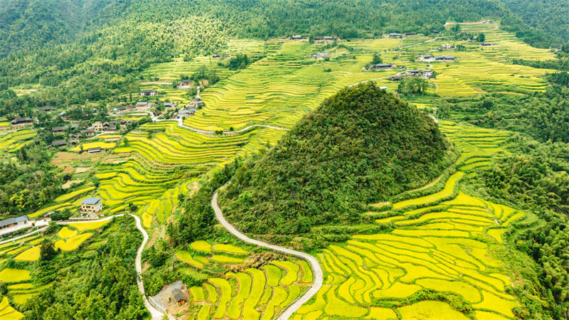 Hunan : les riches paysages de la campagne montagneuse de Dong'an