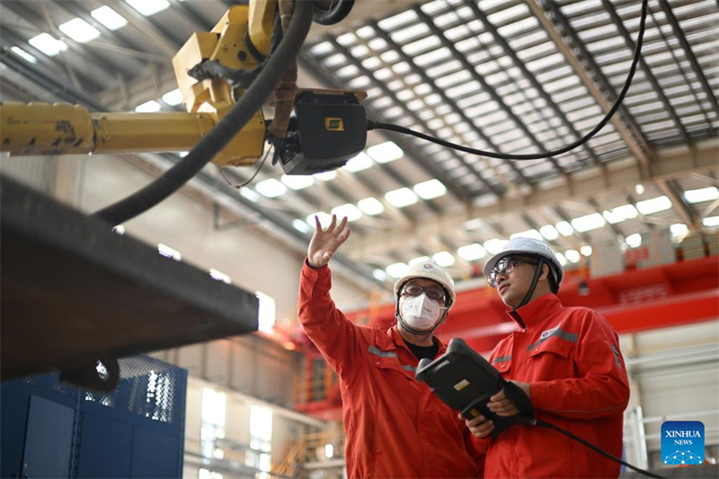 La première « usine intelligente » de Chine pour les équipements pétroliers et gaziers offshore pleinement opérationnelle à Tianjin