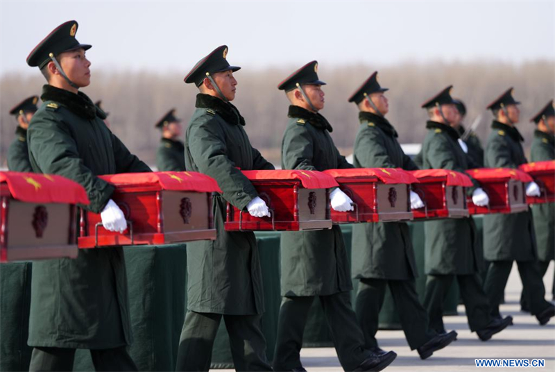 Retour des dépouilles de 43 martyrs chinois depuis la République de Corée