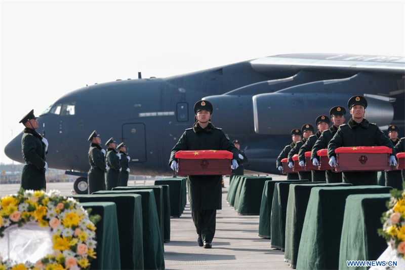 Retour des dépouilles de 43 martyrs chinois depuis la République de Corée