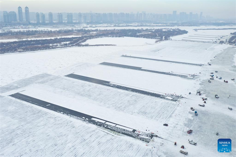 Heilongjiang : la saison de collecte de glace a commencé à Harbin