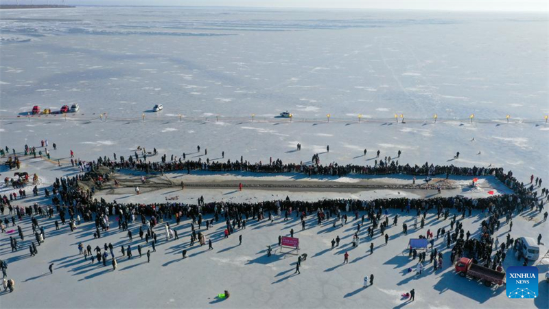 Jilin : ouverture d'un festival de tourisme culturel sur le thème de la pêche hivernale à Songyuan