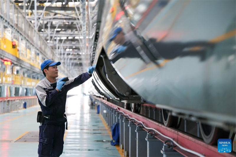 La technologie intelligente utilisée pour la maintenance des trains à grande vitesse de la fête du Printemps