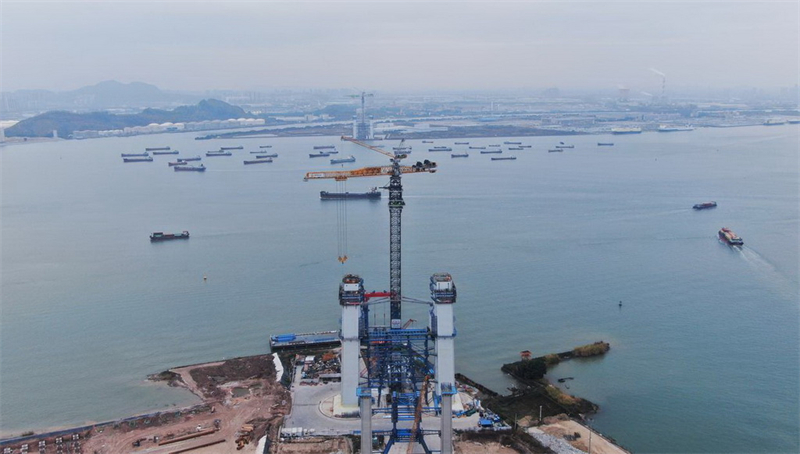 Guangdong : la construction du grand projet de passage maritime de Shiziyang progresse sans heurts