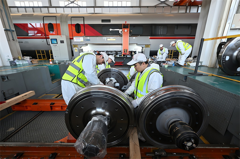 Un prototype de train à grande vitesse CR450 a passé des tests à Beijing