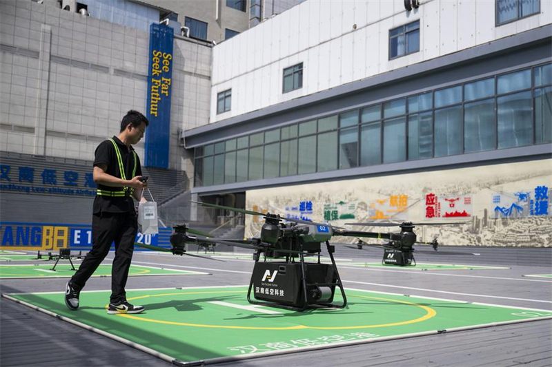 Hubei : 10 nouvelles routes de drones mises en service à Wuhan