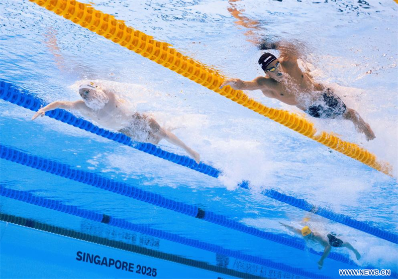 Championnats du monde de natation : le Tunisien Ahmed Jaouadi décroche sa 2e médaille d'or du 1 500 m nage libre