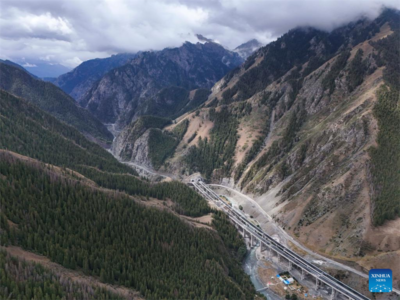 Xinjiang : les travaux de l'autoroute Urumqi-Yuli se poursuivent