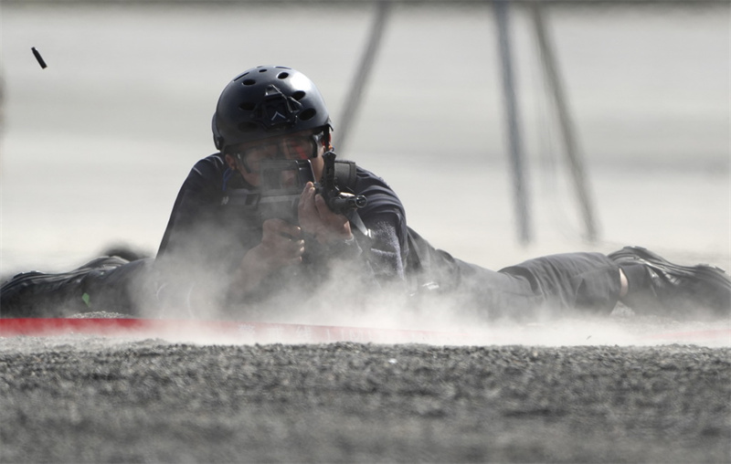 Xinjiang : début du 1er Concours de compétences Chine-Asie centrale des unités spéciales des départements de la sécurité publique et des affaires internes à Urumqi