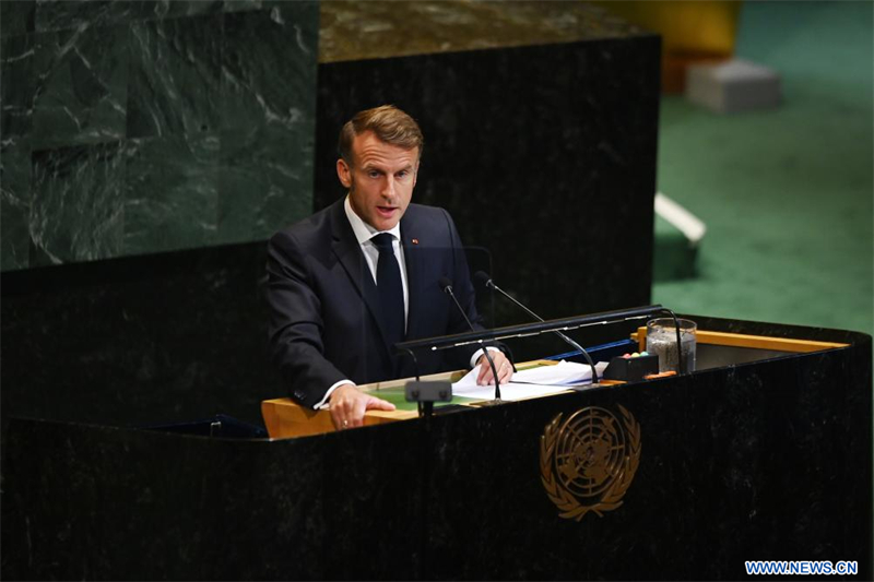 La France reconnaît l'Etat palestinien lors d'une réunion de l'ONU sur la solution à deux Etats