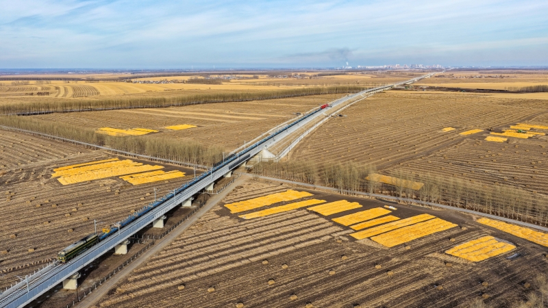 Heilongjiang : fin de la pose de la voie ferrée à grande vitesse Harbin-Yichun